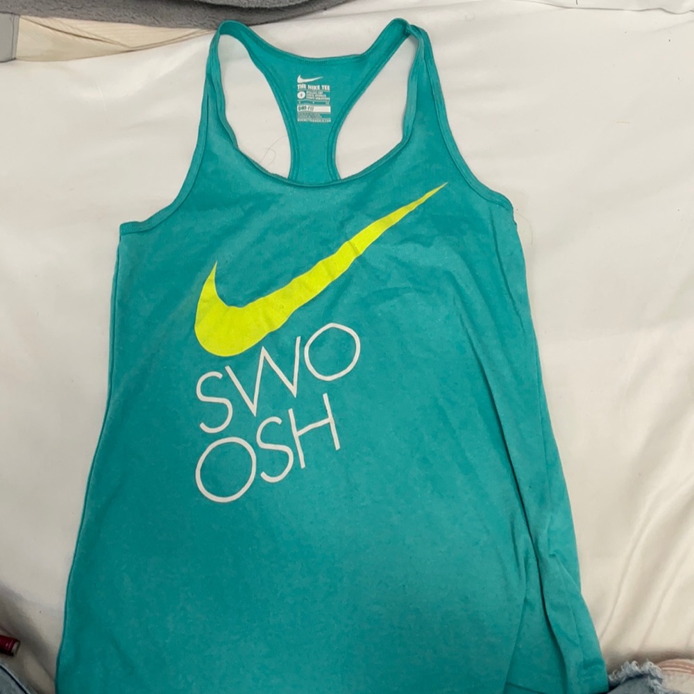 Blue nike tank top